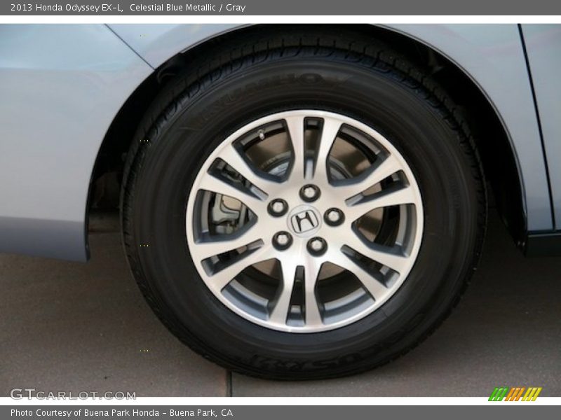 Celestial Blue Metallic / Gray 2013 Honda Odyssey EX-L