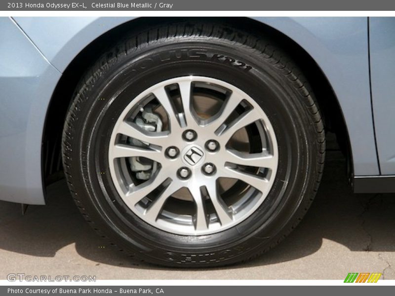 Celestial Blue Metallic / Gray 2013 Honda Odyssey EX-L