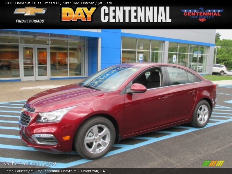 Siren Red Tintcoat / Jet Black 2016 Chevrolet Cruze Limited LT