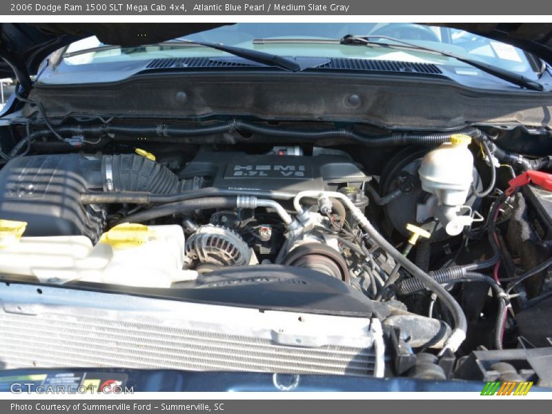 Atlantic Blue Pearl / Medium Slate Gray 2006 Dodge Ram 1500 SLT Mega Cab 4x4