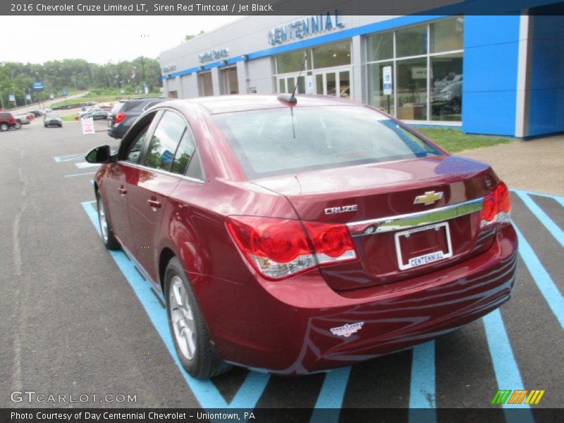 Siren Red Tintcoat / Jet Black 2016 Chevrolet Cruze Limited LT