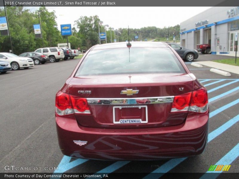 Siren Red Tintcoat / Jet Black 2016 Chevrolet Cruze Limited LT