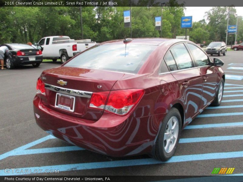 Siren Red Tintcoat / Jet Black 2016 Chevrolet Cruze Limited LT