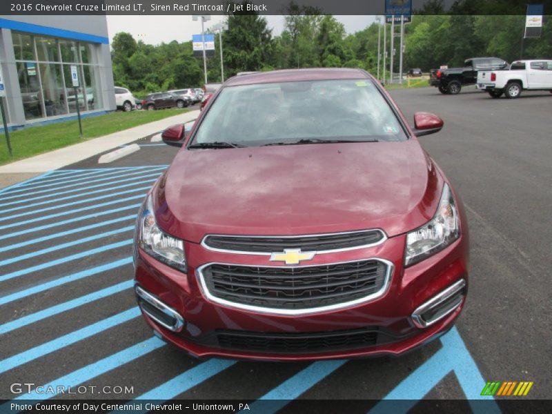Siren Red Tintcoat / Jet Black 2016 Chevrolet Cruze Limited LT