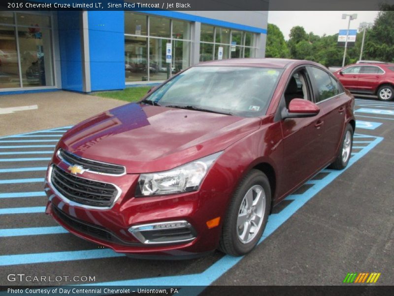 Siren Red Tintcoat / Jet Black 2016 Chevrolet Cruze Limited LT