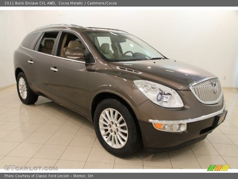 Cocoa Metallic / Cashmere/Cocoa 2011 Buick Enclave CXL AWD