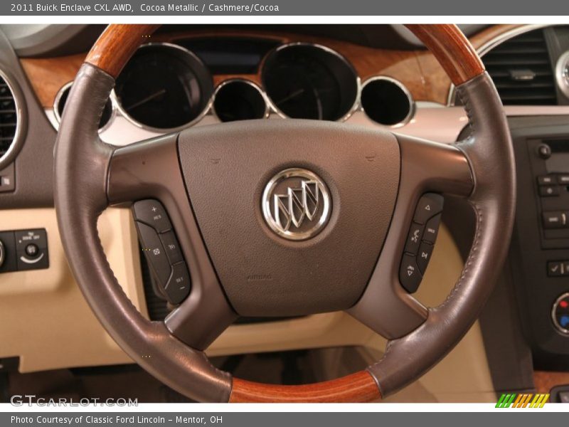Cocoa Metallic / Cashmere/Cocoa 2011 Buick Enclave CXL AWD