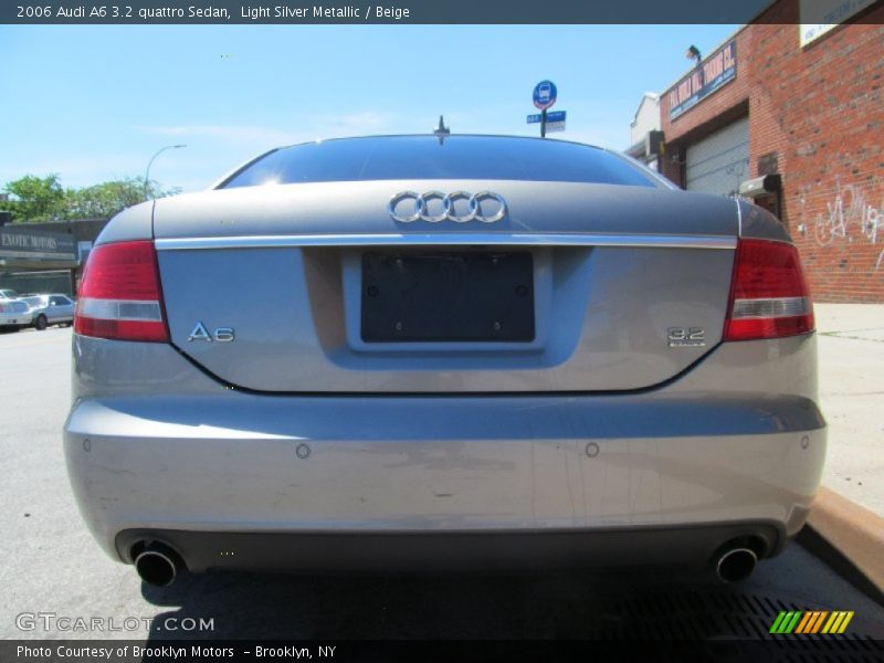 Light Silver Metallic / Beige 2006 Audi A6 3.2 quattro Sedan