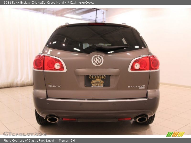 Cocoa Metallic / Cashmere/Cocoa 2011 Buick Enclave CXL AWD