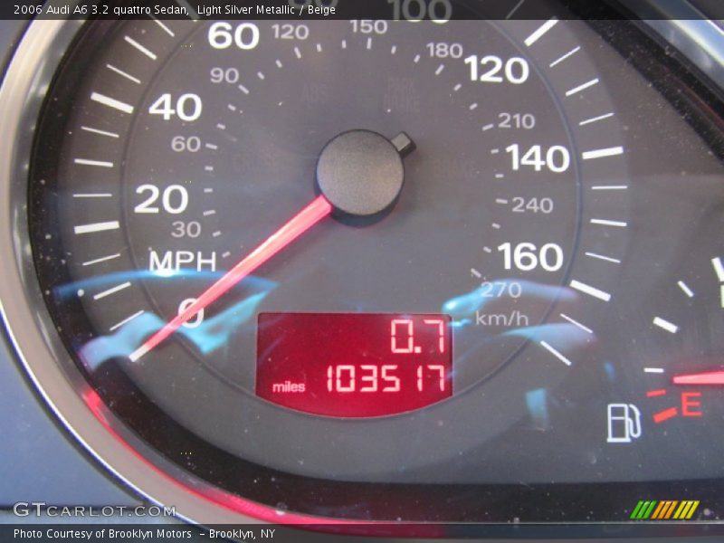 Light Silver Metallic / Beige 2006 Audi A6 3.2 quattro Sedan