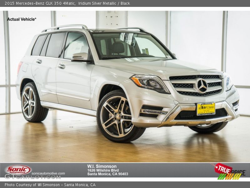 Iridium Silver Metallic / Black 2015 Mercedes-Benz GLK 350 4Matic