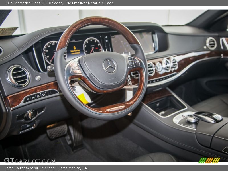 Iridium Silver Metallic / Black 2015 Mercedes-Benz S 550 Sedan