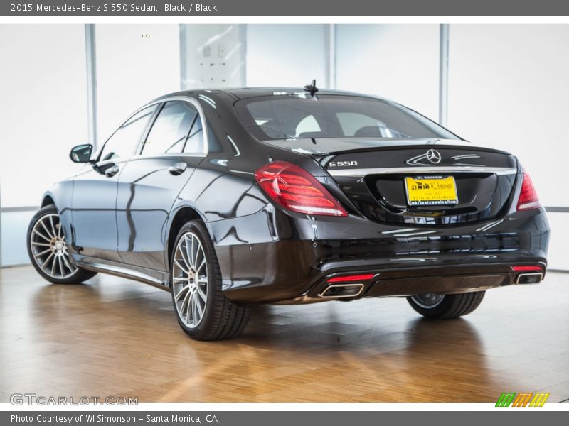 Black / Black 2015 Mercedes-Benz S 550 Sedan