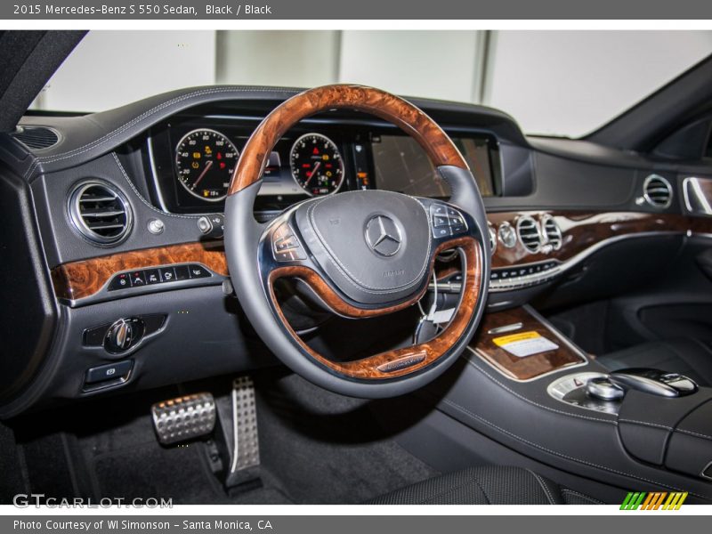 Black / Black 2015 Mercedes-Benz S 550 Sedan