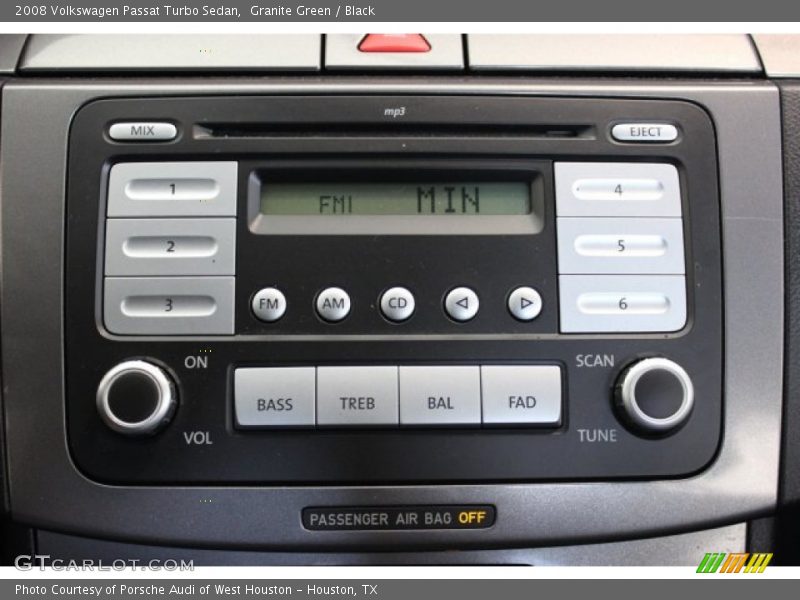 Granite Green / Black 2008 Volkswagen Passat Turbo Sedan