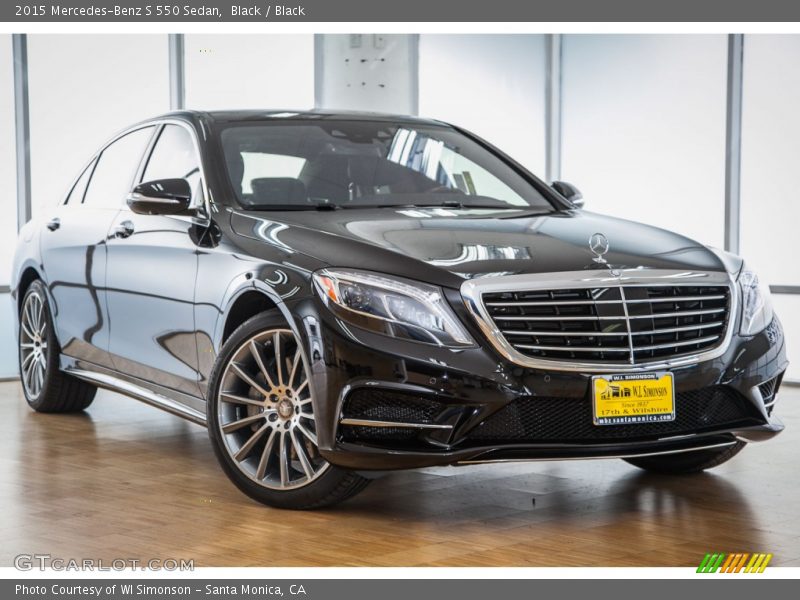 Black / Black 2015 Mercedes-Benz S 550 Sedan