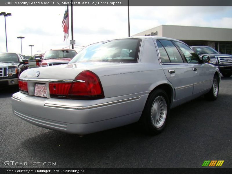 Silver Frost Metallic / Light Graphite 2000 Mercury Grand Marquis LS