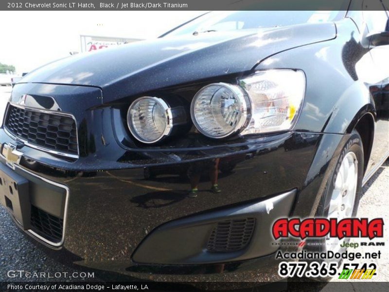 Black / Jet Black/Dark Titanium 2012 Chevrolet Sonic LT Hatch
