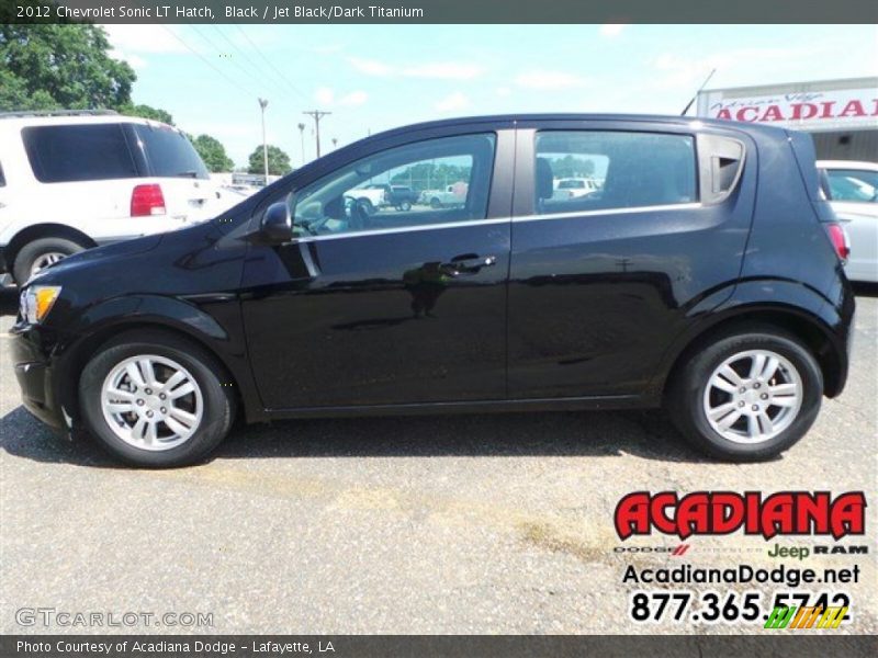 Black / Jet Black/Dark Titanium 2012 Chevrolet Sonic LT Hatch