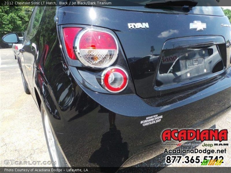 Black / Jet Black/Dark Titanium 2012 Chevrolet Sonic LT Hatch