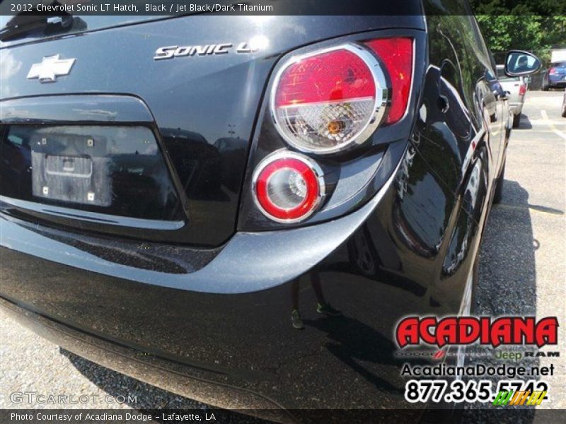 Black / Jet Black/Dark Titanium 2012 Chevrolet Sonic LT Hatch
