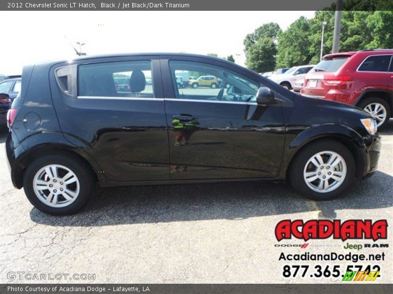 Black / Jet Black/Dark Titanium 2012 Chevrolet Sonic LT Hatch