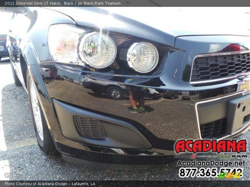 Black / Jet Black/Dark Titanium 2012 Chevrolet Sonic LT Hatch