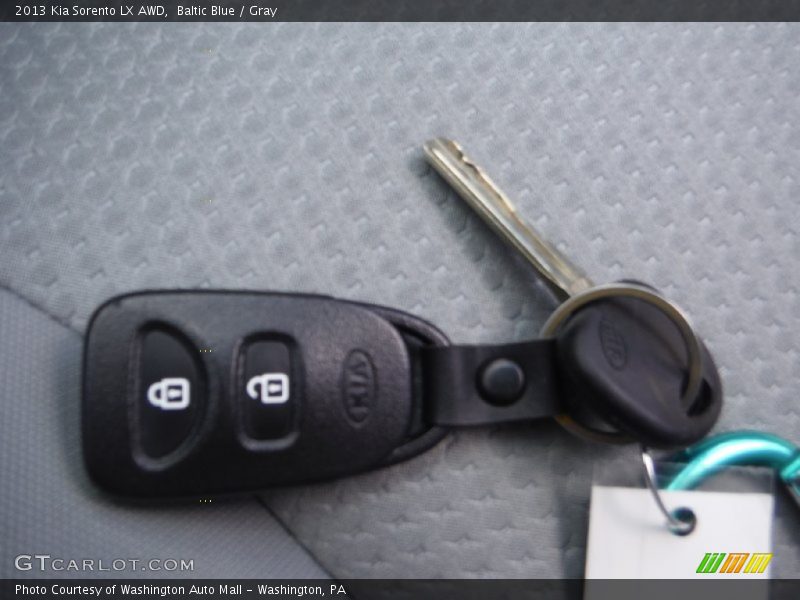 Baltic Blue / Gray 2013 Kia Sorento LX AWD