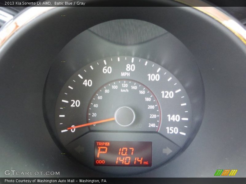 Baltic Blue / Gray 2013 Kia Sorento LX AWD