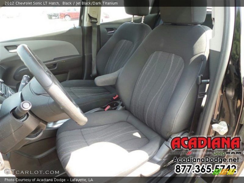Black / Jet Black/Dark Titanium 2012 Chevrolet Sonic LT Hatch