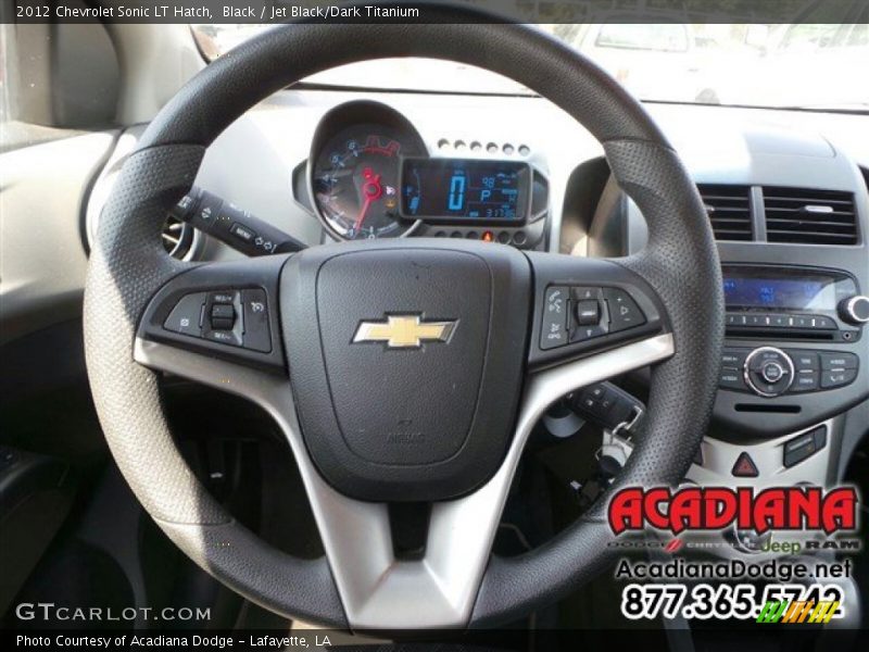 Black / Jet Black/Dark Titanium 2012 Chevrolet Sonic LT Hatch