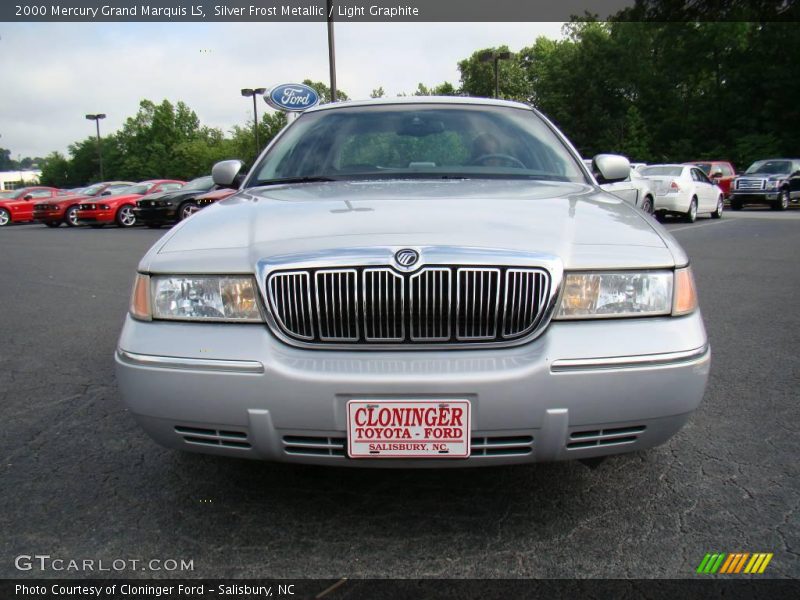 Silver Frost Metallic / Light Graphite 2000 Mercury Grand Marquis LS