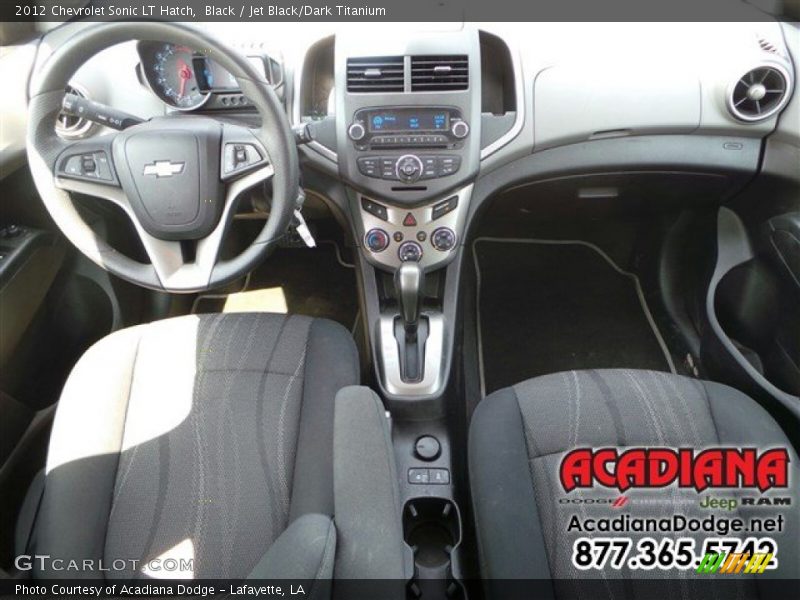 Black / Jet Black/Dark Titanium 2012 Chevrolet Sonic LT Hatch