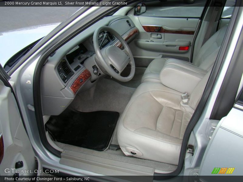 Silver Frost Metallic / Light Graphite 2000 Mercury Grand Marquis LS