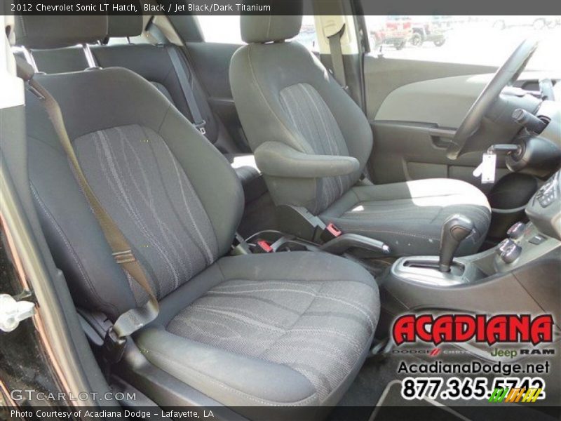 Black / Jet Black/Dark Titanium 2012 Chevrolet Sonic LT Hatch