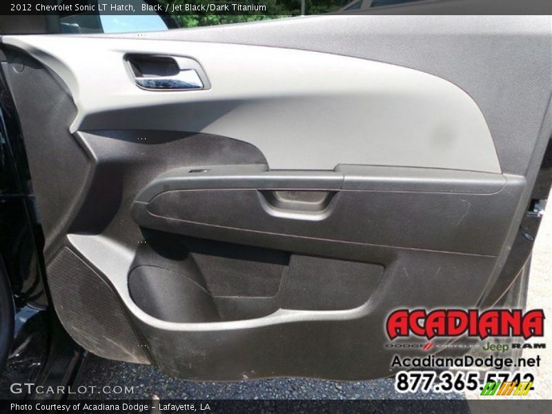 Black / Jet Black/Dark Titanium 2012 Chevrolet Sonic LT Hatch