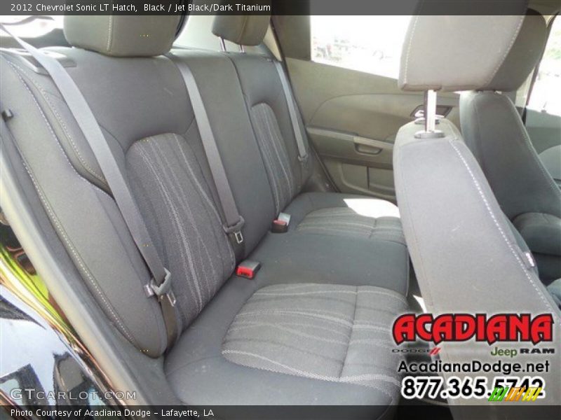 Black / Jet Black/Dark Titanium 2012 Chevrolet Sonic LT Hatch