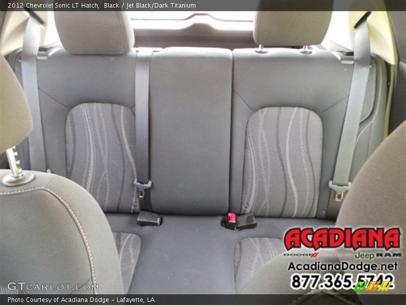 Black / Jet Black/Dark Titanium 2012 Chevrolet Sonic LT Hatch