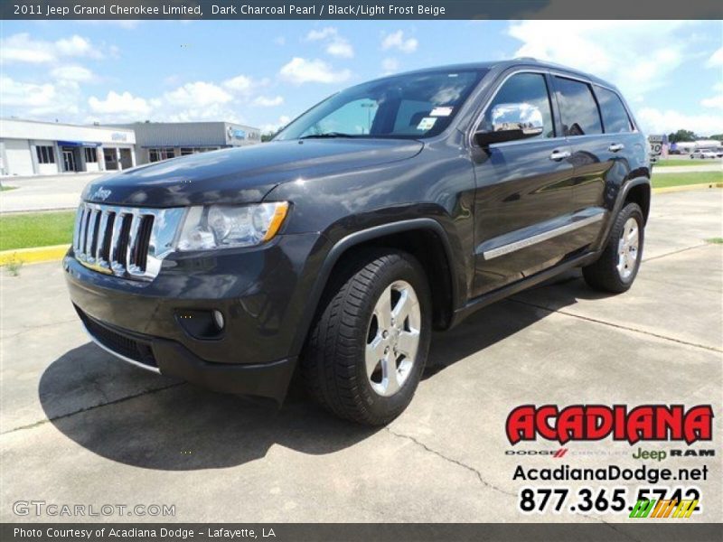 Dark Charcoal Pearl / Black/Light Frost Beige 2011 Jeep Grand Cherokee Limited