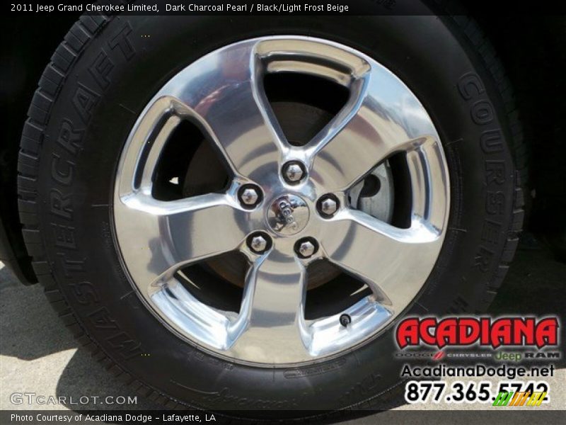 Dark Charcoal Pearl / Black/Light Frost Beige 2011 Jeep Grand Cherokee Limited