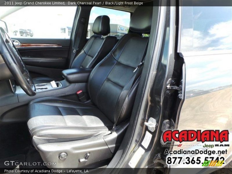 Dark Charcoal Pearl / Black/Light Frost Beige 2011 Jeep Grand Cherokee Limited