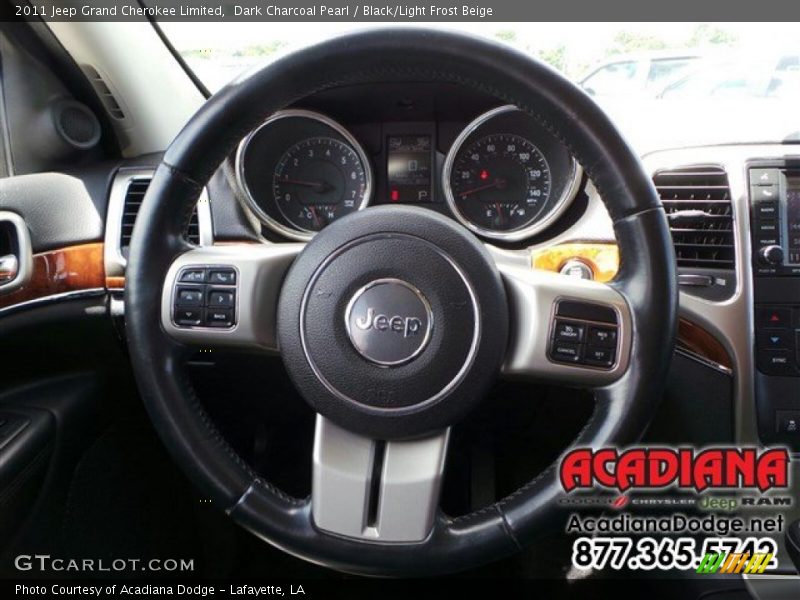 Dark Charcoal Pearl / Black/Light Frost Beige 2011 Jeep Grand Cherokee Limited