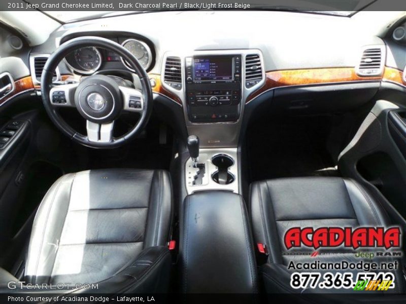 Dark Charcoal Pearl / Black/Light Frost Beige 2011 Jeep Grand Cherokee Limited