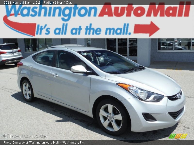 Radiant Silver / Gray 2011 Hyundai Elantra GLS