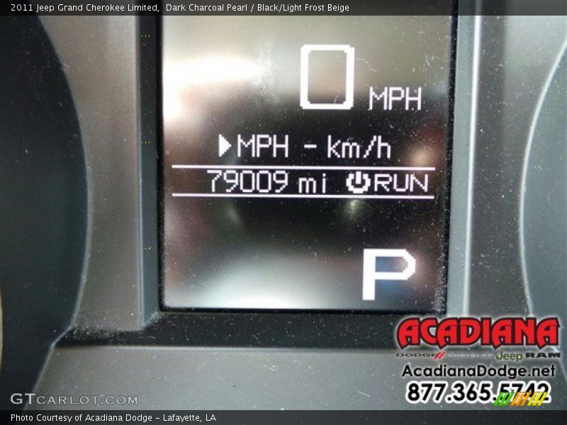 Dark Charcoal Pearl / Black/Light Frost Beige 2011 Jeep Grand Cherokee Limited