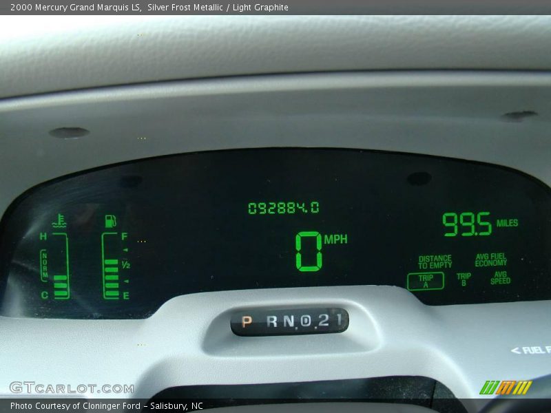Silver Frost Metallic / Light Graphite 2000 Mercury Grand Marquis LS