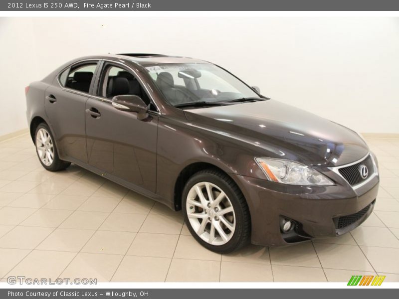 Fire Agate Pearl / Black 2012 Lexus IS 250 AWD