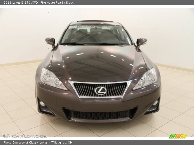 Fire Agate Pearl / Black 2012 Lexus IS 250 AWD