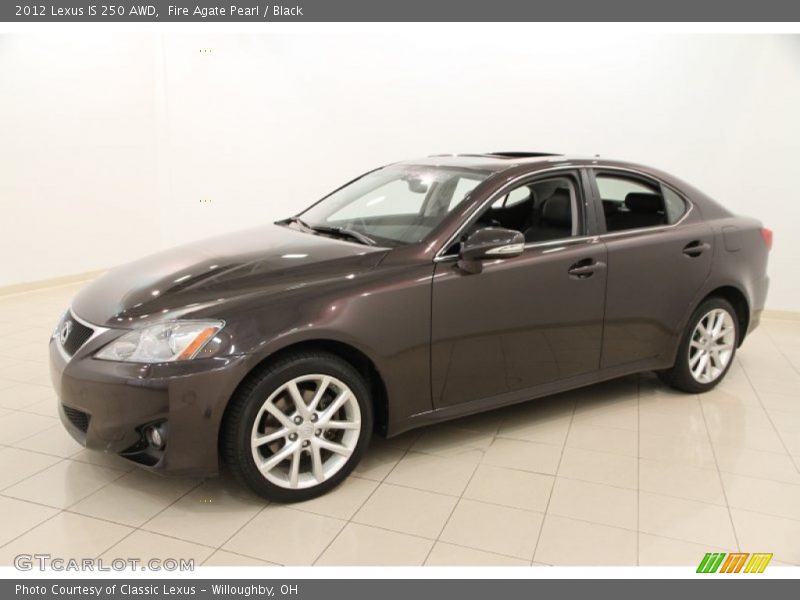 Fire Agate Pearl / Black 2012 Lexus IS 250 AWD