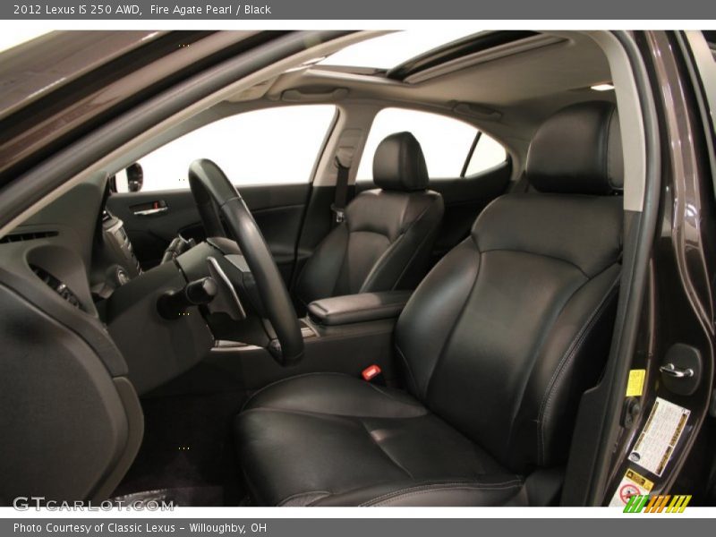 Fire Agate Pearl / Black 2012 Lexus IS 250 AWD
